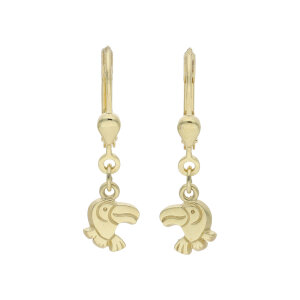 JuwelmaLux Ohrringe für Mädchen Papagei 333 Gold JL30-06-4101