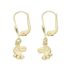 JuwelmaLux Ohrringe für Mädchen Papagei 333 Gold JL30-06-4101