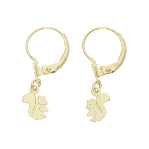 JuwelmaLux Ohrringe für Kinder Eichhörnchen Gold JL30-06-4102