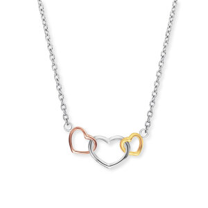 Engelsrufer Halskette Silber ERN-WITHLOVE-03 Tricolor Herzen