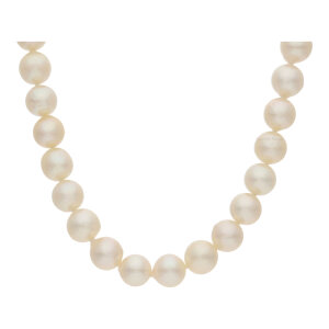 Perlenkette 585/000 (14 Karat) Weißgold Akoya...
