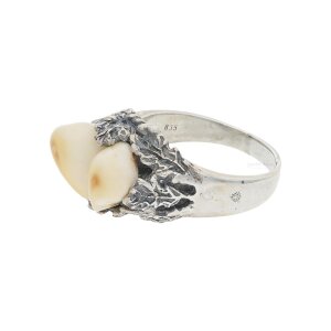 Herrenring Trachtenring 835 Silber Grandel getragen...
