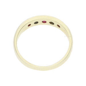 Ring Gold 585 Rubin und Saphir Second Hand 25321893 getragen