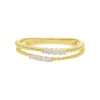 JuwelmaLux Ring 925/000 Sterling Silber vergoldet mit Zirkonia JL16-07-0618