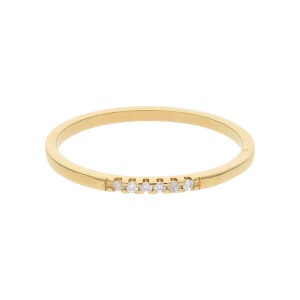 JuwelmaLux Silber Ring Gold plattiert mit Zirkonia JL16-07-0630
