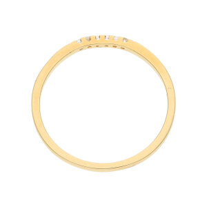 JuwelmaLux Silber Ring Gold plattiert mit Zirkonia JL16-07-0630