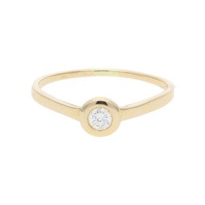 Ring Gold 585 Brillant Second Hand 25321931 getragen