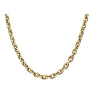 Halskette 585/000 (14 Karat) Gold Anker diamantiert,...