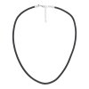 JuwelmaLux Halskette aus Leder mit Edelstahl JL45-05-0083