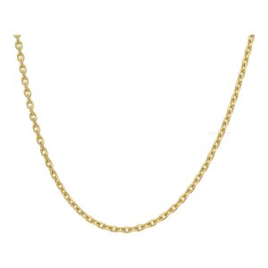 Halskette 585/000 (14 Karat) Gelbgold, Anker, getragen...