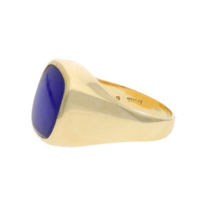 Herrenring 750/000 Gelbgold Lapislazuli getragen 25322031...