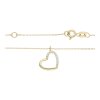 JuwelmaLux Halskette 585/000 (14 Karat) Gold Herz mit Zirkonia JL41-05-0014