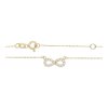 JuwelmaLux Collier 585/000 (14 Karat) Gold Infinity mit Zirkonia JL41-05-0066