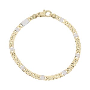 JuwelmaLux Armband 585/000 (14 Karat) Bicolor Gold- und...