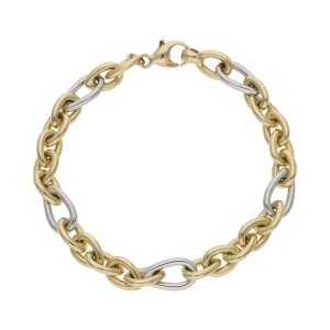 JuwelmaLux Armband 585/000 (14 Karat) Bicolor Gold- und...