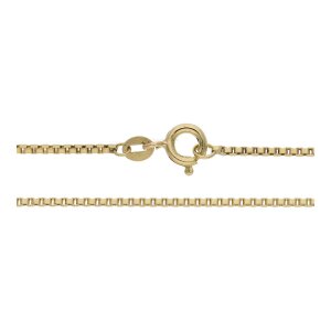 Halskette 750/000 (18 Karat) Gelbgold Venezianer getragen...