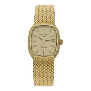 Seltene Longines Damen Gold Armbanduhr 750/000 Gelbgold...
