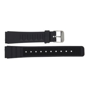 JuwelmaLux Uhrband Kunststoff schwarz JL28-10-0128