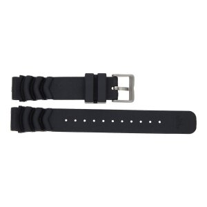 JuwelmaLux Uhrband JL28-10-0129 Kunststoff schwarz