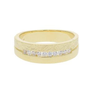 JuwelmaLux Ring 925/000 Sterling Silber gelbgold...