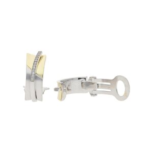 Tétino Ohrclips 925/000 Sterling Silber teils gold...