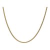 Halskette 585/000 (14 Karat) Gelbgold, Schlangenkette, getragen 25322206
