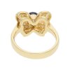 Ring Schmetterling 750/000 (18 Karat) Gold mit Saphir und Brillanten, getragen 25322240