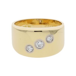 Ring Gold 750 Brillanten Handarbeit Second Hand 25322227...
