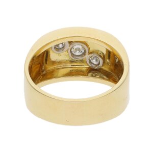 Ring Gold 750 Brillanten Handarbeit Second Hand 25322227...