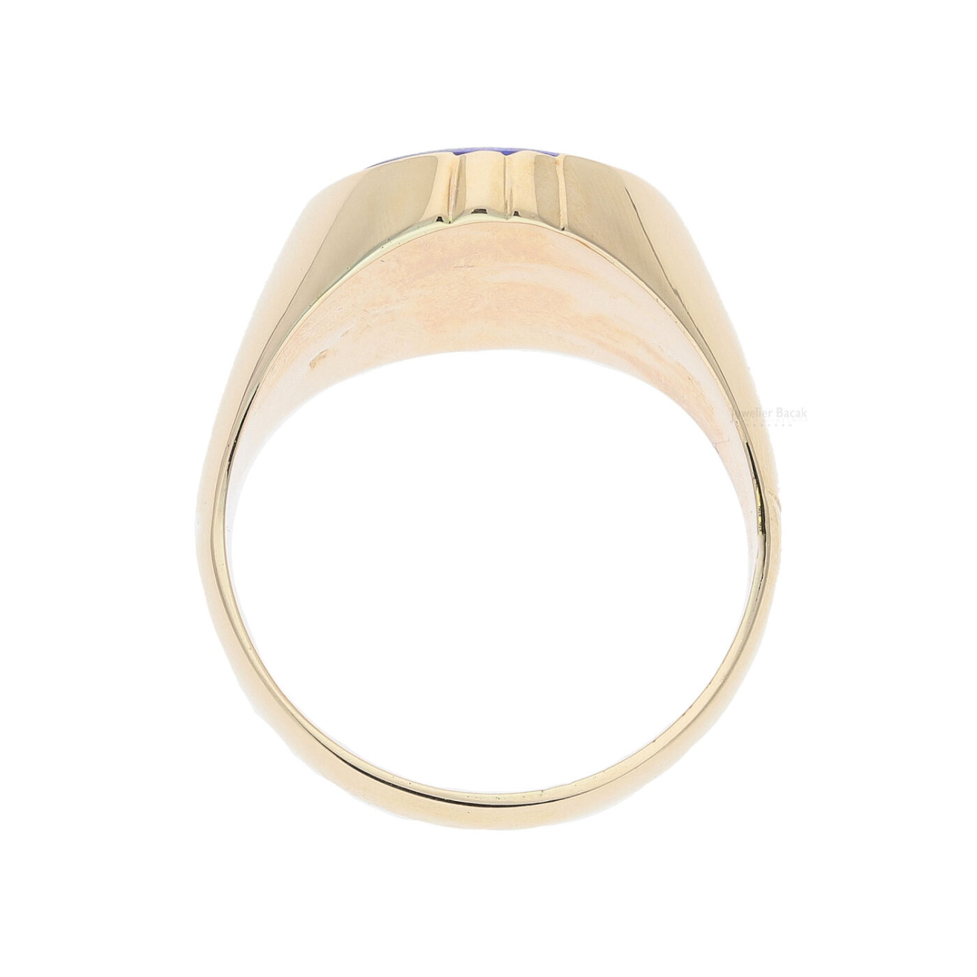 JOBO Damenring Aus 14 Karat Gold Mit Lapislazuli – Zeitloser Schmuck Mit Edelstein-Akzent