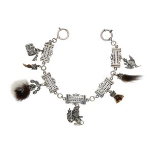 Trachten Charivari Kette 835 Silber geschwärzt...