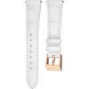 Swarovski Uhrband 5055267 Kalbsleder, weiß, roségoldfarben 20 mm