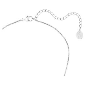 Swarovski Halskette Angelic 5662142, Kissenschliff, Blau, Rhodiniert