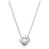 Swarovski Halskette Angelic 5662142, Kissenschliff, Blau, Rhodiniert