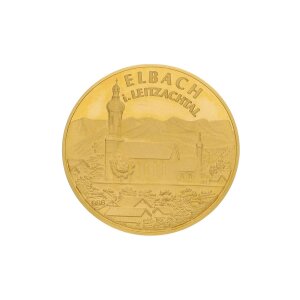 Bayerische Gold Medaille 986/000 Gold Elbach im Leitzachtal