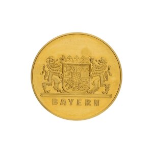 Bayerische Gold Medaille 986/000 Gold Hundham im Leitzachtal