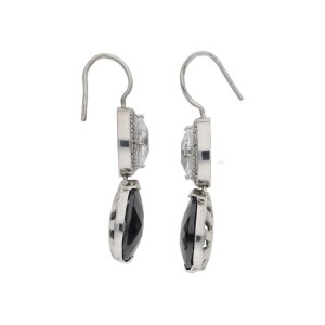 Ohrhänger Silber 925 Zirkonia schwarz JL30-06-4446...