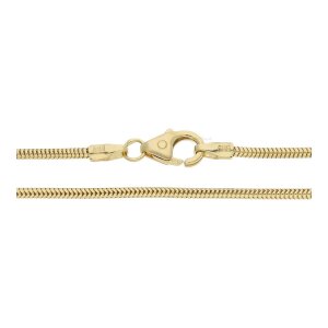 Halskette 585/000 (14 Karat) Gold Schlange, getragen...