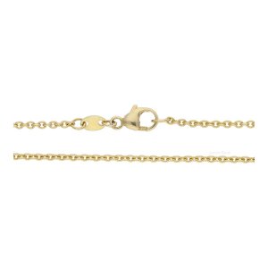 Collierkette 585/000 (14 Karat) Gold, Anker getragen...