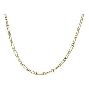 Halskette 585/000 (14 Karat) Gold, Fantasie, getragen...
