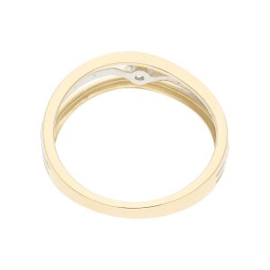 JuwelmaLux Ring 585 Gold und Wei&szlig;gold mit...