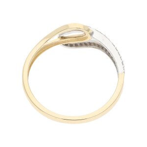 JuwelmaLux Ring 585 Gold und Weißgold mit...