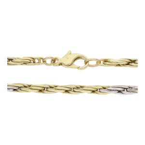 Halskette 585/000 (14 Karat) Gold und Weißgold,...