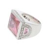 JuwelmaLux Ring 925/000 Sterling Silber mit Zirkonia rosa JL30-07-4598