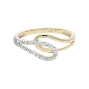 Ring Gold und Weißgold 333 Zirkonia JL10-07-3370...