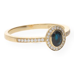 JuwelmaLux Saphir Ring Gold 585 mit Brillanten JL10-07-0229