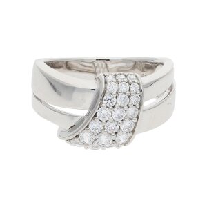 JuwelmaLux Ring 925/000 Sterling Silber mit Zirkonia JL30-07-4607