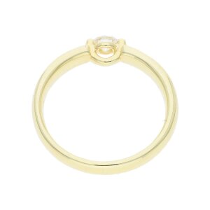 JuwelmaLux Ring 925/000 Sterling Silber gold plattiert mit Zirkonia JL30-07-4619