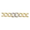 Armband 585/000 (14 Karat) Gold und Weißgold mit Brillanten, getragen 25322514