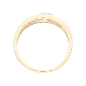 JuwelmaLux Ring 585 Gold- und Weißgold mit...